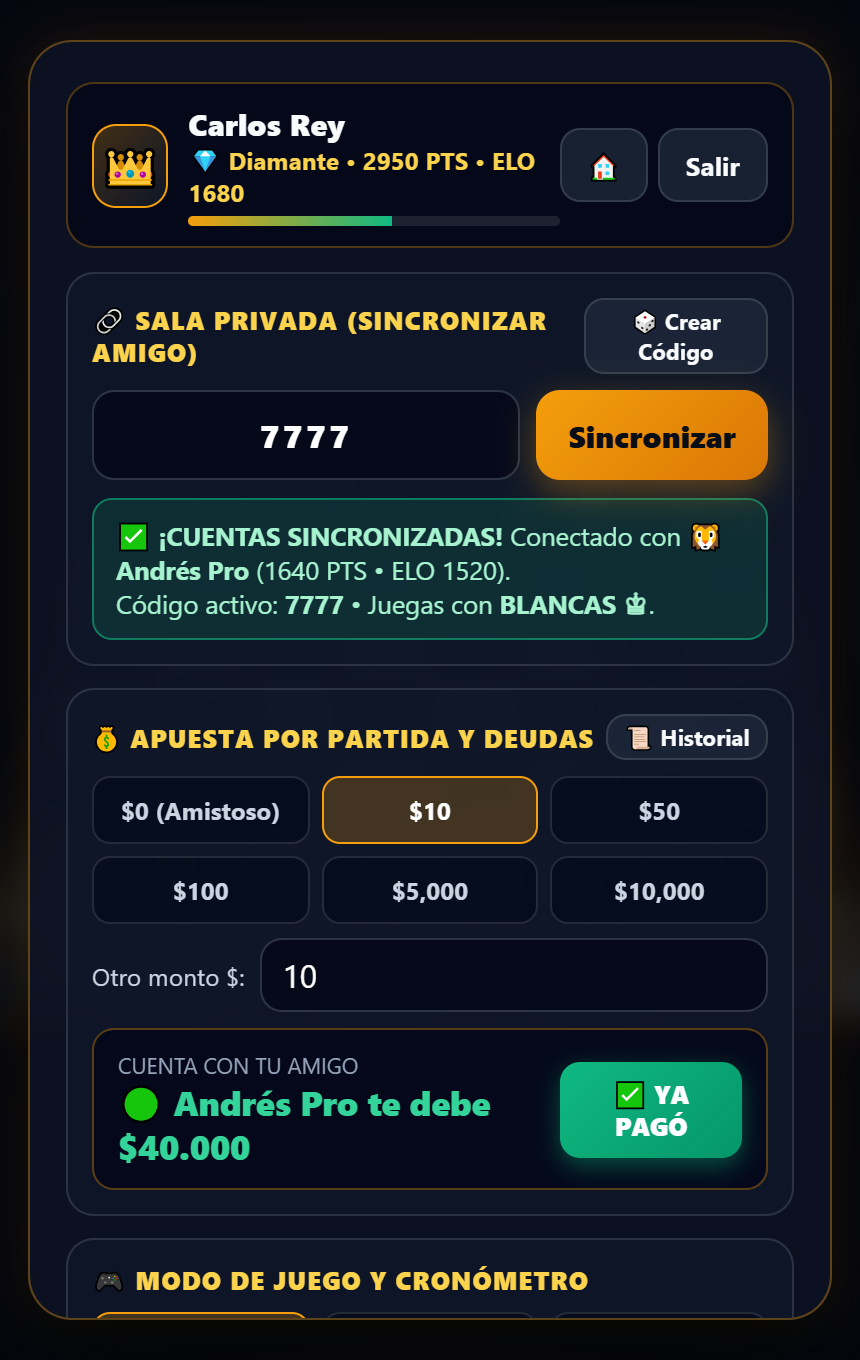 Sala Privada Sincronizada por Código